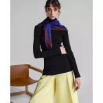 BLUSA CANELADA GOLA INTEIRA  BLACK