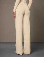 CALÇA TRICOT RETA BASIC MR TRICO - ARGILA