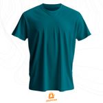 Camiseta Premium Algodão Fio 30.1 Unissex Prússia