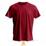Camiseta Premium Algodão Fio 30.1 Unissex Bordô