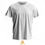 Camiseta Premium Algodão Fio 30.1 Unissex Branco