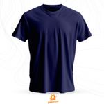 Camiseta Premium Algodão Fio 30.1 Azul Marinho