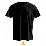 Camiseta Premium Algodão Fio 30.1 Unissex Preto