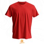 Camiseta Premium Algodão Fio 30.1 Vermelho