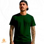 Camiseta Algodão Pima com Elastano Premium Básica Verde