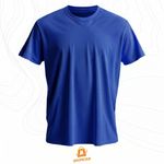 Camiseta Premium Algodão Fio 30.1 Azul Royal