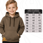 BASE LISA MOLETOM INFANTIL CANGURU COR CAFE