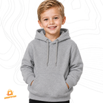 BASE LISA MOLETOM INFANTIL CANGURU COR CINZA