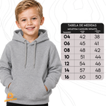 BASE LISA MOLETOM INFANTIL CANGURU COR CINZA