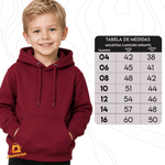 BASE LISA MOLETOM INFANTIL CANGURU COR BORDO