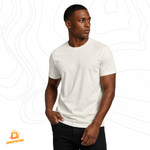 Camiseta Algodão Pima com Elastano Premium Básica Pérola