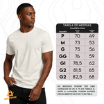 Camiseta Algodão Pima com Elastano Premium Básica Pérola