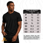 Camiseta Algodão Pima com Elastano Premium Básica Preto