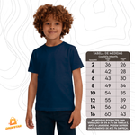 Camiseta Infantil Premium Algodão Fio 30.1 Marinho