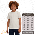 Camiseta Infantil Premium Algodão Fio 30.1 Perola