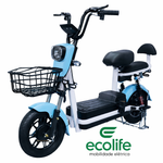 Bicicleta Elétrica, motor de 500W, bateria de 48V/12Ah