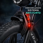 Bicicleta Elétrica, ECO-S20 Pro, motor de 1000W, bateria de 48V/15Ah, duplo amortecedor dianteiro e traseiro