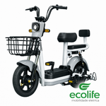 Bicicleta Elétrica, motor de 500W, bateria de 48V/12Ah