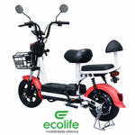 Bicicleta Elétrica, motor de 500W, bateria de 48V/12Ah