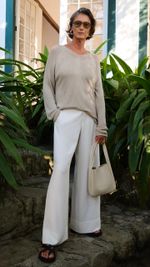 CALÇA AMPLA CREPE