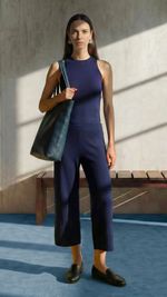CALÇA CROPPED TRICOT