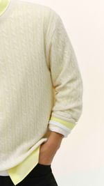 SWEATER TRANÇA CASHMERE