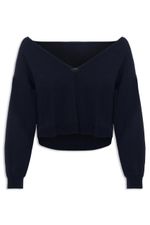 BLUSA GOLA V CURTA TRICOT
