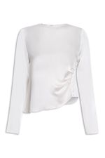 BLUSA SEDA FRANZIDO