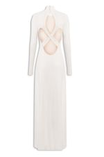 VESTIDO DECOTE  COSTAS TRICOT