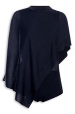 BODY COM PONCHO LEVE TRICOT