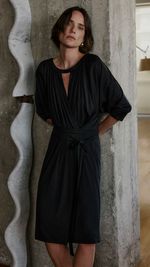VESTIDO JERSEY DRAPEADO VERA
