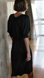 VESTIDO JERSEY DRAPEADO VERA