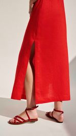 VESTIDO RETO LINHO