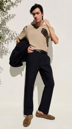 CALÇA PREGA TWILL