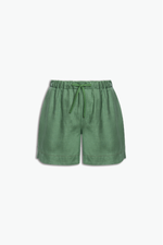 SHORT AJOUR LINHO
