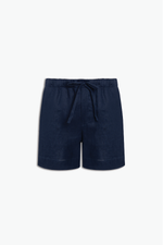 SHORT AJOUR LINHO
