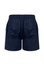 SHORT AJOUR LINHO