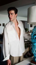 CAMISA LINHO BOLSOS