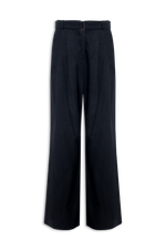 CALÇA AMPLA PREGAS CINTO