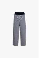 CALÇA CROPPED VICHY TRICOT