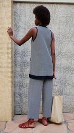 TÚNICA VICHY TRICOT