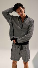 SWEATER XADREZ TRICOT