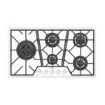Cooktop a Gás Tramontina  Design Collection Penta Glass Full 5 GG White 90CM