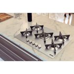 Cooktop a Gás  Tramontina  Design Collection Penta Inox Flat 5 GX 70 5 Queimadores