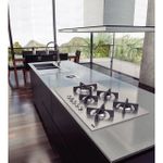 Cooktop a Gás Design Collection Penta Inox Flat 5 GX 90cm Aço Inox 5 Queimadores