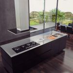 Cooktop Tramontina  a Gás Design Collection Slim Glass Flat 100cm Black 4 Queimadores