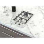Cooktop Tramontina  a Gás Dominó em Aço Inox 30cm 2 Queimadores