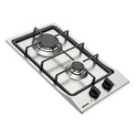 Cooktop  Tramontina a Gás Dominó FF 2GX 30cm Aço Inox 2 Queimadores
