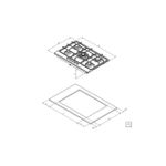 Cooktop  Tramontina a Gás New Penta em Aço Inox 75cm 5 Queimadores