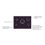 Cooktop Tramontina  a Gás Penta Black 5GG TRI 70cm